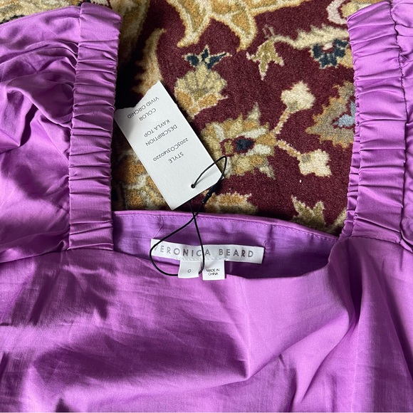 Veronica Beard Purple Top NWT - Picture 8 of 11